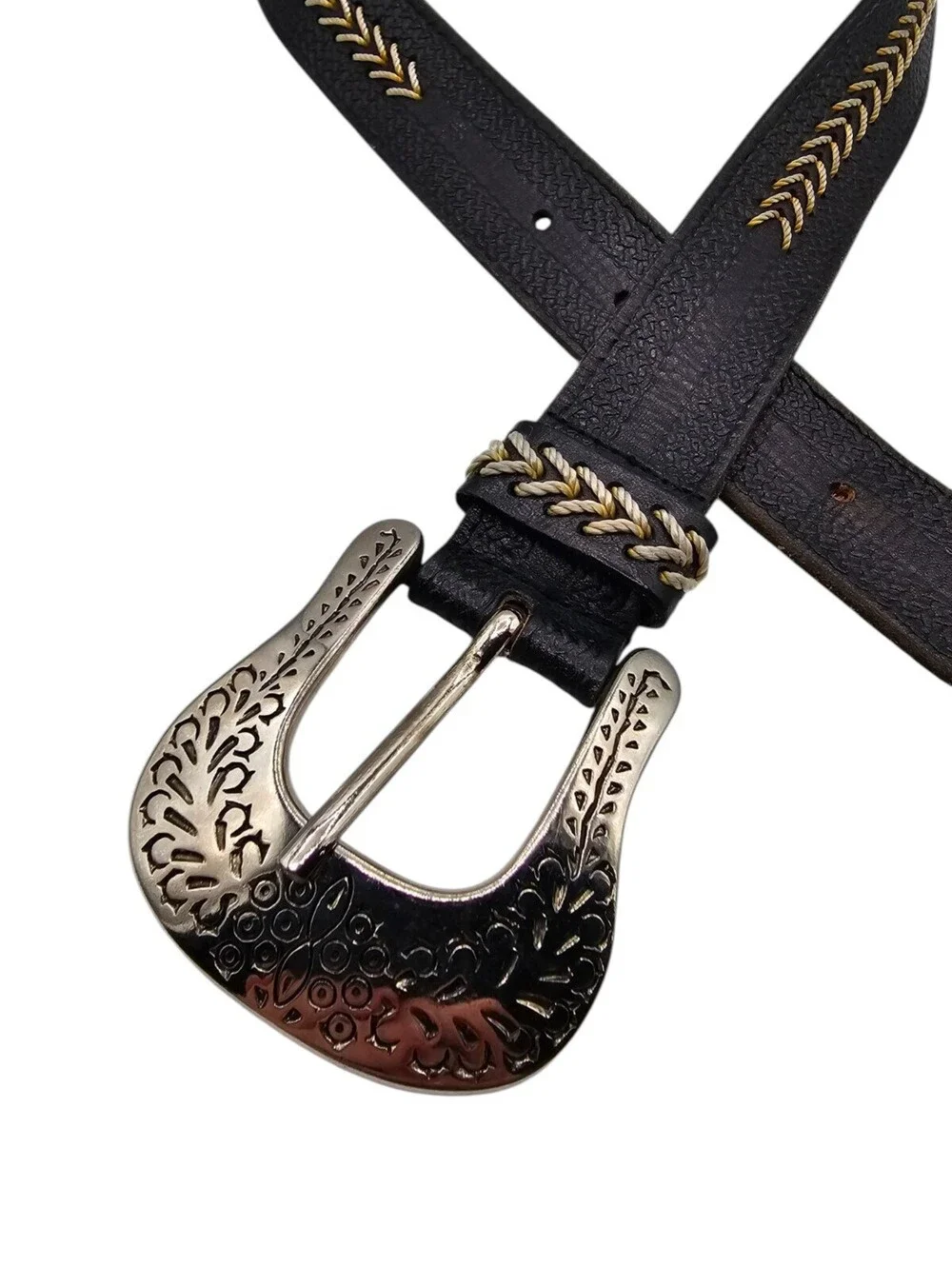 Levis Leather Belt Womens Small Western Boho Hippie Cottage Festival